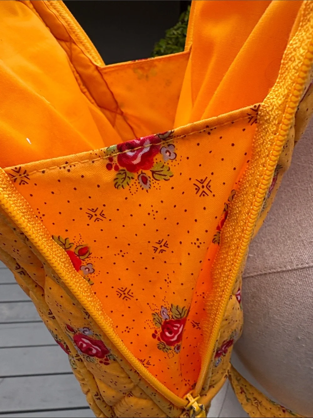 Pierre Deux Yellow Floral Backpack